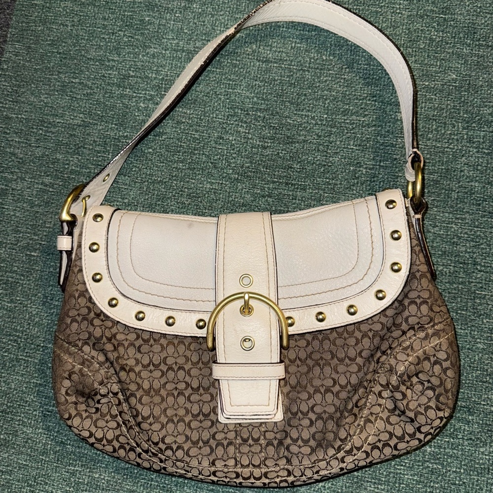 Coach Brown and Cream SoHo Bag